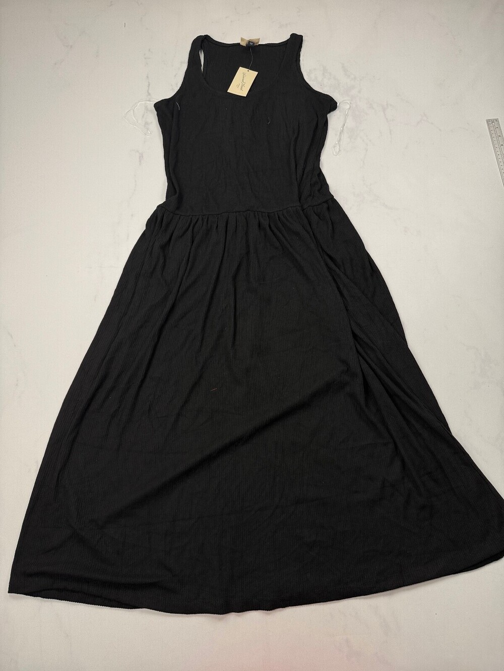 Universal Thread Maxi Dress Black Modern Classic Effortless - Womens M